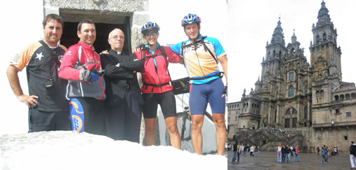 Con el Pater y en la Catedral de santiago